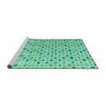 thumbnail image 2 of Ahgly Company Machine Washable Indoor Rectangle Abstract Turquoise Blue Modern Area Rugs, 7' x 10', 2 of 4