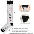 thumbnail image 3 of Coolnut 1 Pack Cute Panda Ballerinas Compression Socks for Women Men Knee High Stocking for Running,Athletic,Medical, 3 of 6