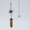 Rhodium Plated, variant on Natural Stone Pendant Pendulum for Dowsing Divination Hexagonal Prism Healing Crystal Merkaba Energy Shuttle Spiritual Pendulo