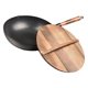 thumbnail image 5 of Sartén para Saltear Wok Chino Mango de Madera Sartén Manual de Hierro Forjado 32 Cm Wok Antiadherente, 5 of 9
