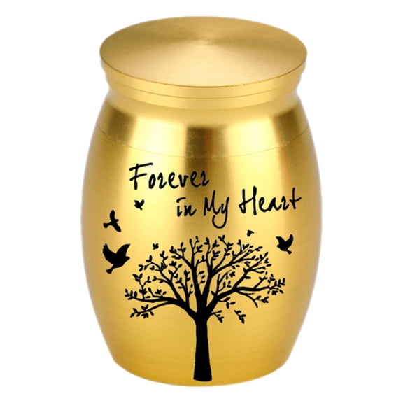 BJBSJSZ Mini Urns for Ashes Made with Tree of Life Pattern Engraved,Mini Cremation Urn for Human Pet Ashes,Hold Ashes Up to 1.2"×1.6"