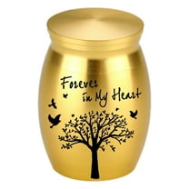 BJBSJSZ Mini Urns for Ashes Made with Tree of Life Pattern Engraved,Mini Cremation Urn for Human Pet Ashes,Hold Ashes Up to 1.2"×1.6"