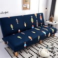thumbnail image 3 of Stretch Sofa Slipcover Furniture Elastic Polyester Home Decor Armless Sofa Cover for Furniture - Color fish, 3 of 8