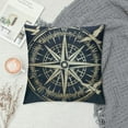 thumbnail image 2 of Shiartex Throw Pillow Covers Nautical Star Compass Pillow with Blue Whales Square Pillow Cushion Cases,Modern Decorative Sailboat Nautical Pillow Covers for Couch Sofa Bedroom Car White, 2 of 5