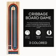 thumbnail image 2 of Tradeopia Jeu de Cribbage en Bois à 3 Pistes avec Rangement Intégré, 2 of 9