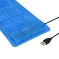 thumbnail image 3 of Yeacher 108 Keys USB Silicone Flexible Foldable Keyboard Waterproof Dustproof USB Silent Keys For Laptop Desktop Keyboard, 3 of 7