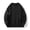 Black, variant on KIHOUT Plus Size Hoodies for Men Men Casual Solid Round Neck Long Sleeve Pullover Sweatshirts Blouse