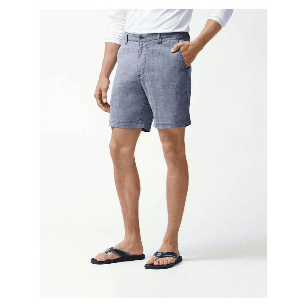 Tommy Bahama 10-Inch Beach Coast Linen Flat Front Shorts - Maritime