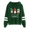 thumbnail image 1 of Sweat à Capuche d'Hiver pour Femmes Mode Pull de Noël Imprimé Xmas Col Rond Cardigan Mi-Long Blouse Ample, 1 of 6