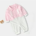 thumbnail image 7 of Elainilye Fashion Newborn Clothes for Girls Boys Gentleman Style Romper British Indoor and Outdoor Jumpsuit, Sizes 0-12 Months, 7 of 7