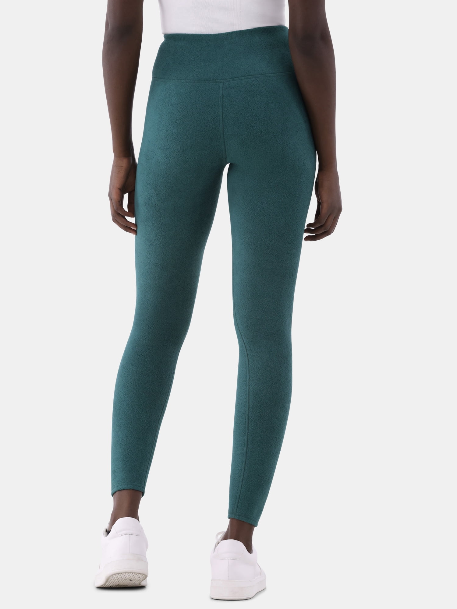 ClimateRight by Cuddl Duds Stretch Women's Warm Stretch Fleece High Rise Base Layer Thermal Legging, Sizes XS to 4X
