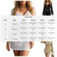 thumbnail image 2 of TaTaai Ladies Fashion Casual Solid Color Round Neck Long Sleeve Midi Cover Up Summer Lightweight Soft Polyester Blouse Top for Daily Beach Party Vacation All Season Wear Gift, 2 of 2