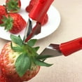 thumbnail image 6 of Vegetable Cutter Strawberry Corer Stem Tool Strawberry Core Remover Strawberry Stem Remover Top Stem Strawberry Huller Stem Remover Stainless Strawberry Huller Fruit Pineapple Red, 6 of 9