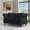 Black, variant on YWEN Chesterfield Sofa, Retro Style Upholstered 2 Seater Velvet Couch with Rolled Arm for Living Room Bedroom Office Apartment