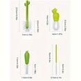 thumbnail image 5 of 4pcs Cactus Shaped Multifunctional Bottle Brushes Set, Durable Straw Cleaner With Long Handle, BPA-Free Flexible Brush, Green & White, Kitchen Tools, 5 of 5