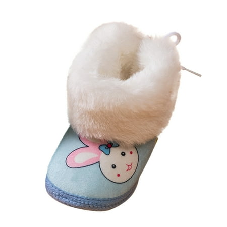 

Entyinea Baby Booties for Boys Girls Girls Boys Slippers First Walkers Shoes Warm Socks Crib Shoes Light Blue 11