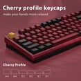 thumbnail image 2 of KBDiy-teclas de doble disparo para Teclado mecánico de Gaming, teclas GMK Samurai azul, perfil Cherry, PBT, Retro, ISO 7U, barra espacial, 176 teclas, 2 of 5