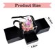 thumbnail image 2 of Caja de joyería de doble puerta con flor eterna, cajón con tapa acrílica que puede contener collar, anillo, pendientes, regalos de vacaciones, 2 of 5