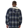 thumbnail image 4 of Gioberti Mens Sherpa Lined Flannel Jacket with Removable Hood, 4 of 5