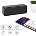 thumbnail image 5 of Altavoz (Negro) Inalámbrico Portátil, Bluetooth 5.0 con Graves HiFi Estéreo 3D, Batería de 1500 mAh, 12 Horas de Reproducción Rojo Verde, 5 of 5