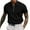 Black, variant on Gubotare Men's Zipper Polo Shirt Casual Knit Short Sleeve Polo T Shirt Classic Fit Shirts (Black,M)