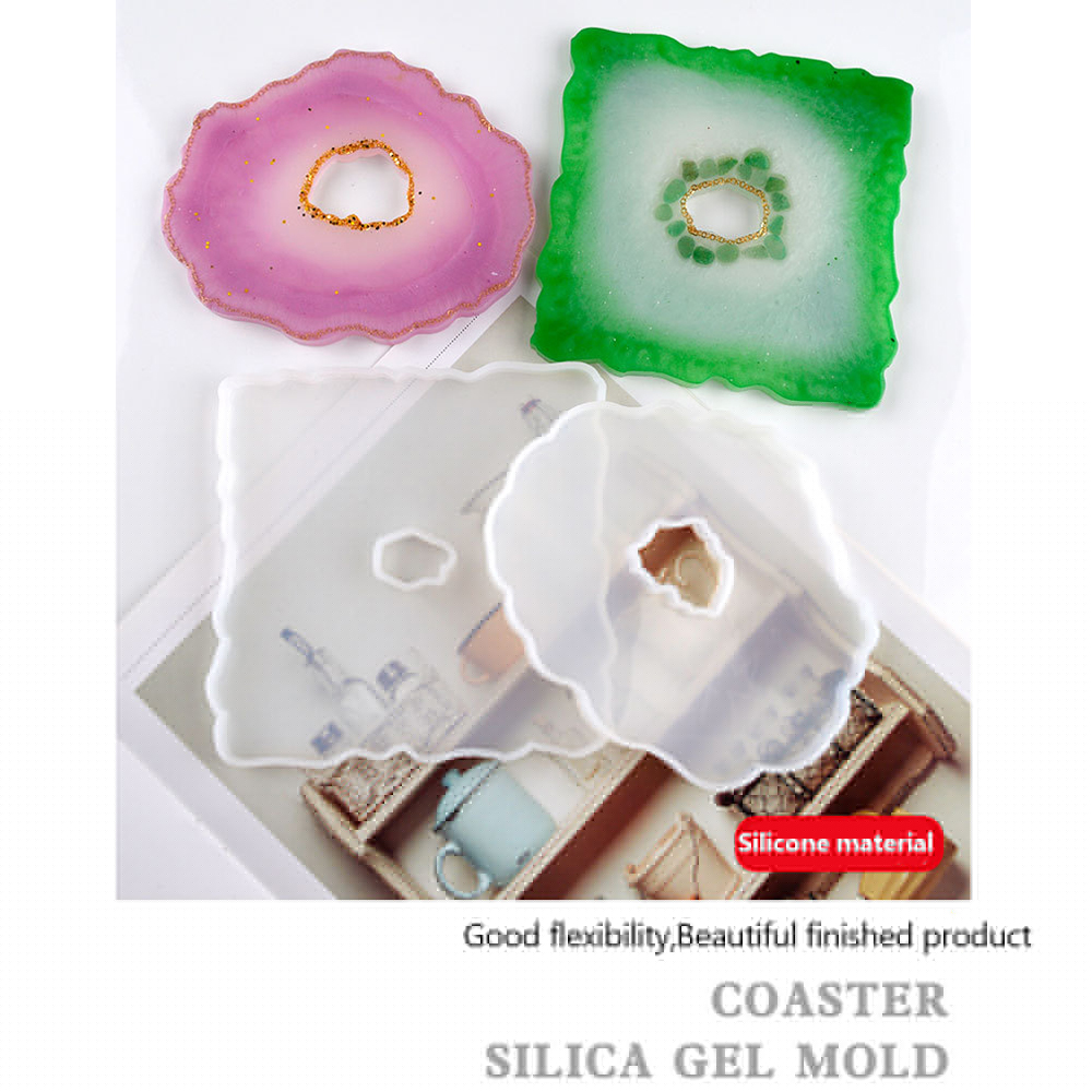 thumbnail image 3 of 4PCS Round Coaster Molds for Resin Casting Silicone Coaster Molds for Cake Holder Resin Tray Coaster Mold Kit, 3 of 9