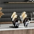 thumbnail image 3 of Breakroom Dispenser Coffee Mug Kitchen Countertop Cup Holder Adjustable Height 4 Compartment Lid Organizer Bar Storage A, 3 of 5