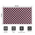 thumbnail image 5 of Black and Pink Checkerboard Pattern Door Rugs,Washable Non Slip Door Mats Indoor,Decorative Door Mats,Entry Mat Indoor for Entrance,Bedroom,Kitchen,Bathroom,17"x30", 5 of 6