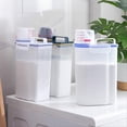 thumbnail image 1 of Rice Airtight Container Dry Food Powder Storage Box White, 1 of 5