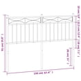 thumbnail image 2 of vidaXL Metal Headboard Bed Header with Back Support for Bedroom Furniture, 2 of 4