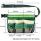thumbnail image 5 of Bolsillos para herramientas de jardinería con tira reflectante, llave, bolsa de almacenamiento para herramientas de limpieza, color verde, 5 of 5