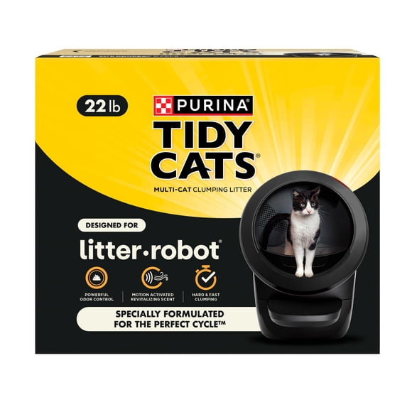 Arena para gatos Tidy Cats para control de olores acumulados por robots