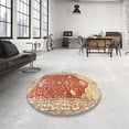 thumbnail image 3 of Ahgly Company Indoor Rectangle Traditional Brown Gold Animal Area Rugs, 4' x 6', 3 of 6