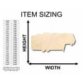 thumbnail image 2 of Unfinished Wood 5th Wheel Camper Silhouette - Craft- up to 46" DIY 6" / 1/8", 2 of 3
