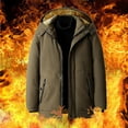 thumbnail image 2 of Miluxas Winter Coats for Men Winter Jackets Water Resistant Warm Thicken Puffy Hooded Insulated Thicken Parka Coat Coffee, 2 of 9