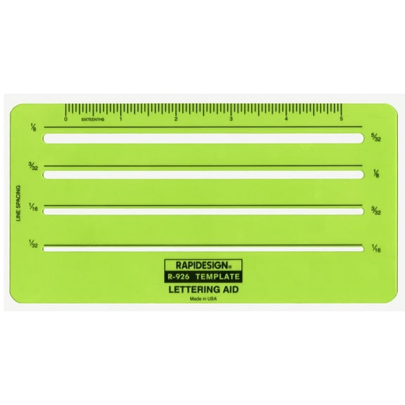 Rapidesign 926R Lettering Aid Template
