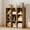 9 Cube Brown, variant on 4 Wood Cube Storage Organizer with Open Back and Removable Back Panels, 11In Brown Cube Storage Bookshelf, Cubicle Shelf Bookcase for Home Office Bedroom Living Room, Vertical or Horizontal