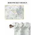 thumbnail image 6 of Sage Green Easter Bathroom Window Curtain, Watercolor Spring Bunny Eggs Light Filtering Coffee Kitchen Curtains, Bedroom Living Room Curtains 2 Panel 84"x54", 6 of 6