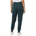 thumbnail image 2 of 32 Degrees Heat Women's Tech Fleece Jogger Pants ( Deep Peacock, 2X), 2 of 7