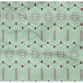 thumbnail image 4 of oneOone Tissu Popeline de Coton Biologique Sergé Chevron & Triangle Imprimé Géométrique au Mètre 42 Pouces de Large, 4 of 4