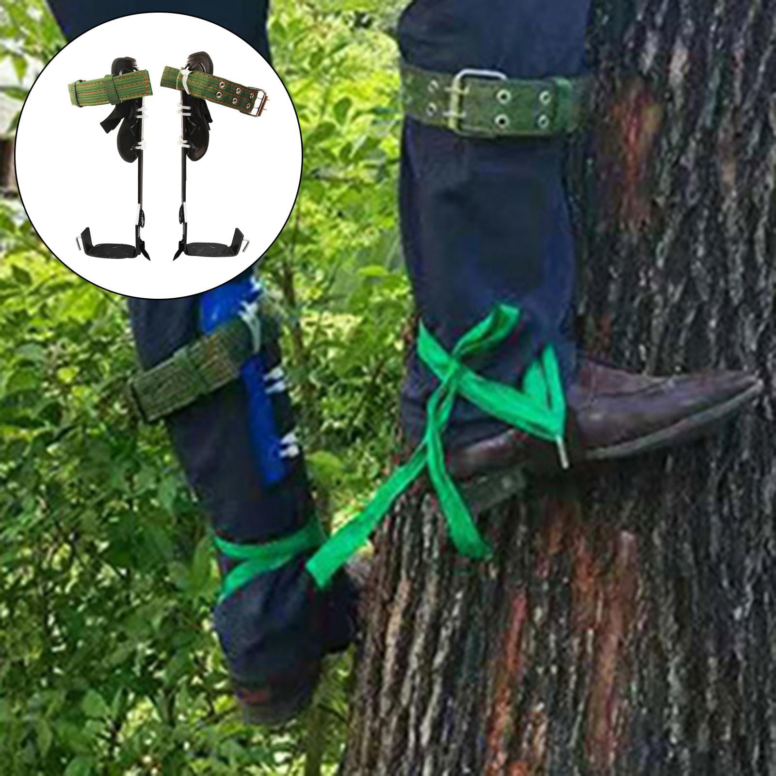Tree/Pole Climbing Spike Safe Belt Strap Adj.Lanyard Rope Rescue jungle survival 