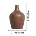 thumbnail image 3 of Inerposs Wooden Vase for Home Decoration, Natural Wood Decorative Vase, Elegant Wooden Flower Vase for Living Room, Stylish Home Accent Decor, Perfect Gift for Family and Friends, 3 of 6