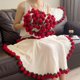 thumbnail image 4 of predolo Manta Ramo de Flores Regalo Romántico Manta de Punto con Rosas 3D Multifuncional Colcha Floral Tejida para Novia, Mujeres, Dormitorio, Sofá, 4 of 6