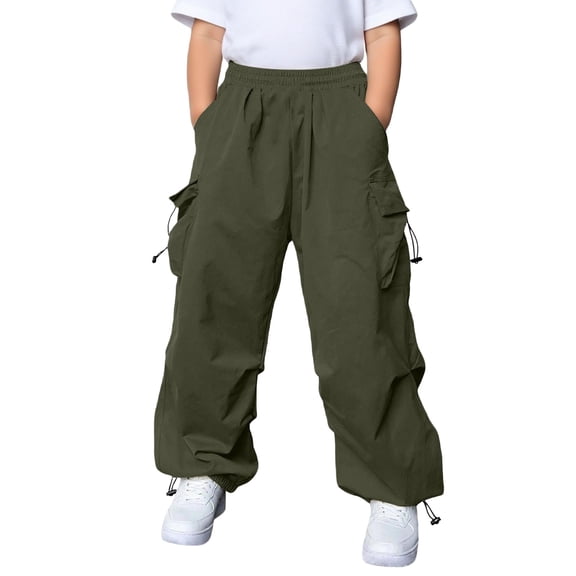 TBWNWG Kids Cargo Pants With Ample Storage for Everyday Outdoor Adventures And Casual Comfort,Sizes 14-15 Years