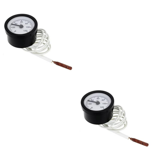 Speravity Metal with 1.15m Capillary Sensor Temperature Mechanical Measuring Centigrade Wear-resistant Gauge Pressure 2piezas Speravity CBP035353