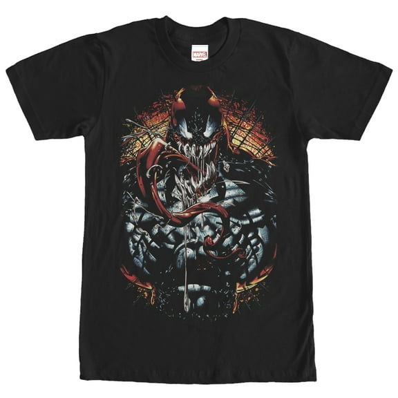 Men's Marvel Carnage Fear  Graphic Tee Black 3X Large