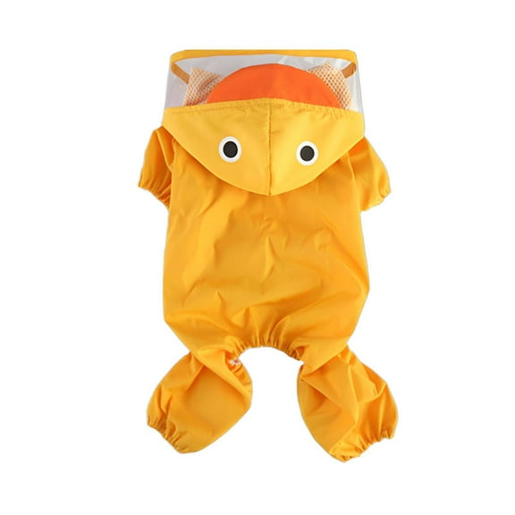 TELOLY Dog Raincoat,Reflective Stripes Dog Coats,Bright Night Visibility Waterproof Dog Coat,Xs