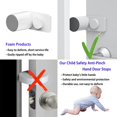 thumbnail image 5 of Anti-Pinch Protection for Doors and Windows, 6 Pcs Door Stoppers for Child Safety Finger Protection Child Safety Finger Safety Rotatable with Sticker (White), 5 of 5