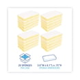 thumbnail image 3 of Boardwalk 63BWK LD 3.6 in. x 6.1 in. Individually Wrapped Light Duty Scrubbing Sponge - Yellow/White (20/Carton), 3 of 6