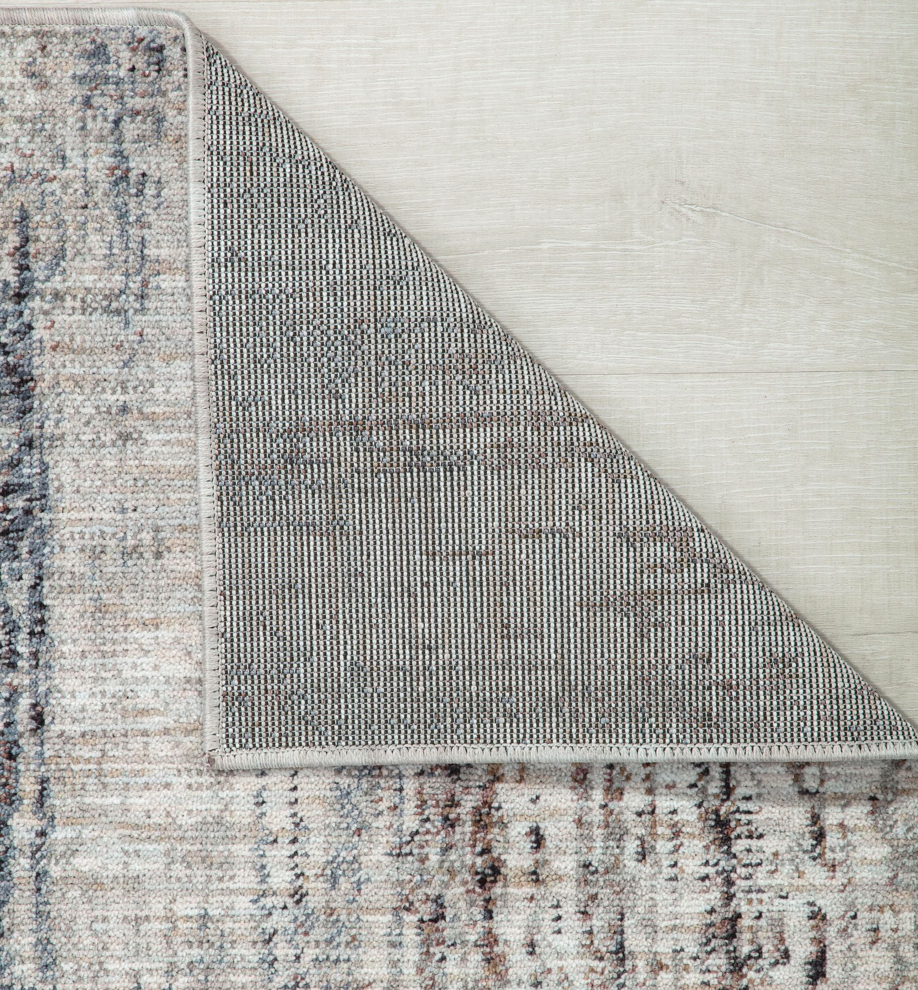 Mason Brooks Cressida CA20A Misty Silver Abstract Contemporary Gray Area Rug, 2'6" x 8'